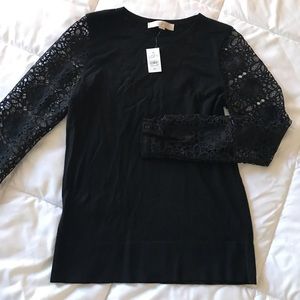 Loft Lace Sleeved Sweater